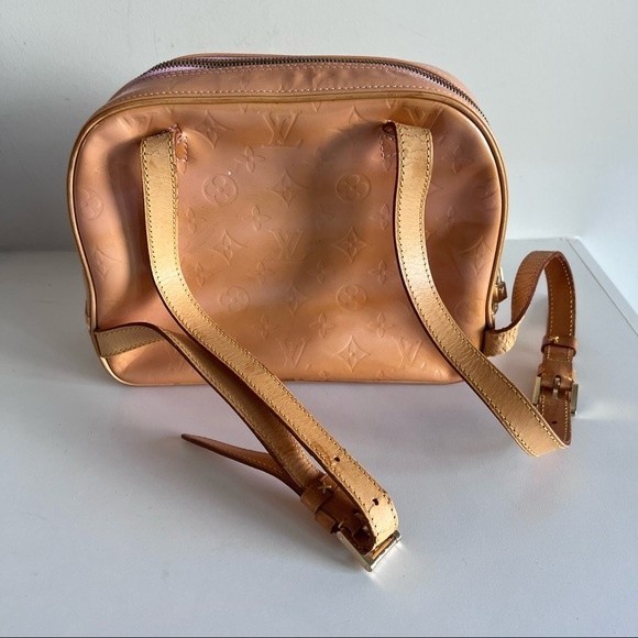 Louis Vuitton LV Backpack Bag  Orange Vernis Authentic - Picture 2 of 13